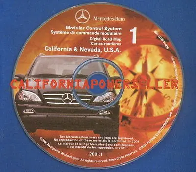 2001 2002 Mercedes M Class Ml320 Ml430 Ml500 Ml55 Amg Navigation Map Cd Dvd Oem • $83.88