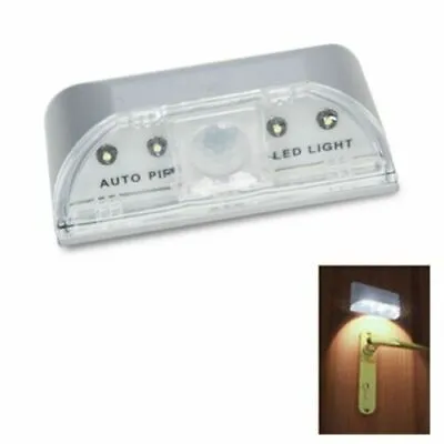 £4.19 • Buy PIR Infrared IR Wireless Auto Sensor Motion Detector Keyhole 4 LED Light Lamp@