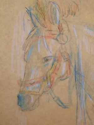 Athene Andrade (1908–1973) Coloured Pencil Drawing Of A Circus Horse. V&A • £26.50