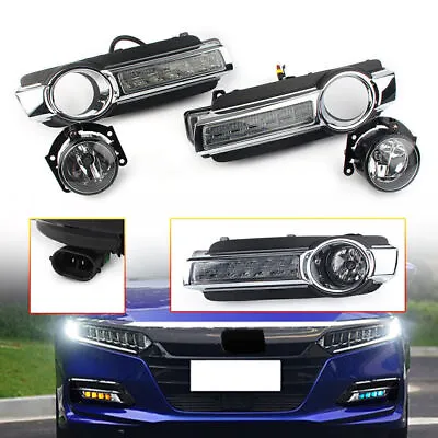 DRL Daytime Running Driving Light Fog Lamp Fit Mitsubishi Pajero Montero 2015-17 • $170.74