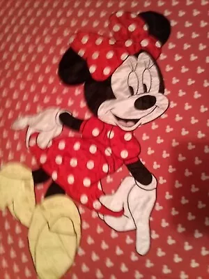 Single Minnie Mouse Duvet Bedding Set Clean Duvet Cover And Pillow Case  • £10