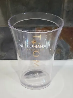 Moet & Chandon Champagne Ice Bucket Clear Acrylic Magnum For Pool & Parties • £28.50