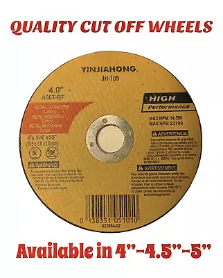 Angle Grinder Metal Steel Cut OFF Disc Thin Cutting Wheels 4” - 4.5” - 5” - 9” • $39.95