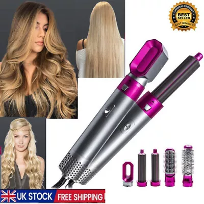 Electric Hair Dryer Blow Curler Set Detachable Styler Hot Air Brush Salon 5 In 1 • £15.99