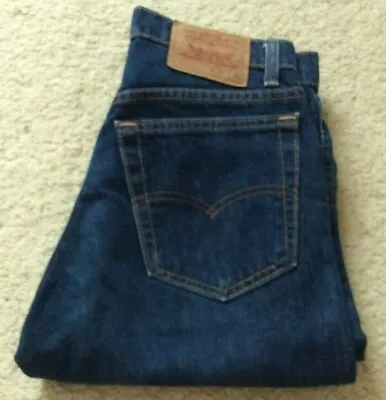 Levis 519 - 0217 Made USA Straight Leg Blue Denim Jeans High Rise W 30 L 32 • £69.99
