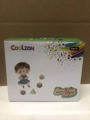 Coolzon 4 Pack Rubix Cube Set Magic Speed Cube Bundle 2x2 3x3 4x4 Pyraminx Pyra • $14.99