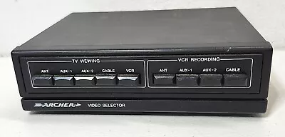 Radio Shack Archer Video Selector Input Output Push Button Controls #15-1266 • $7.99