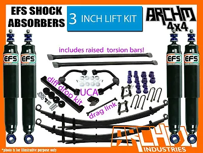 Archm4x4 Efs Shocks 3 Inch F&r Suspension Lift Kit For Nissan D22 Navara 97-2015 • $2690