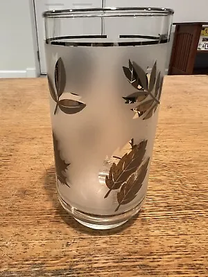 Vintage Silver Leaf Frosted Glass • $9