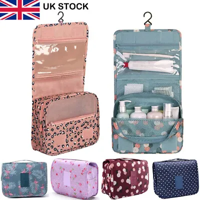 £5.89 • Buy Women Wash Bag Toiletry Handbag Hanging Travel Case Cosmetic Make Up Pouch Kit
