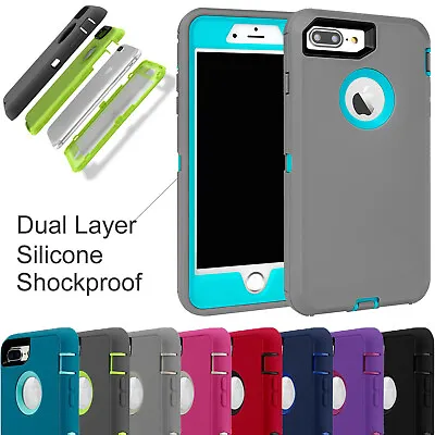 For IPhone SE 2020 7 8 Case Heavy Duty Protective Armour Builder Defender Cover • £4.98