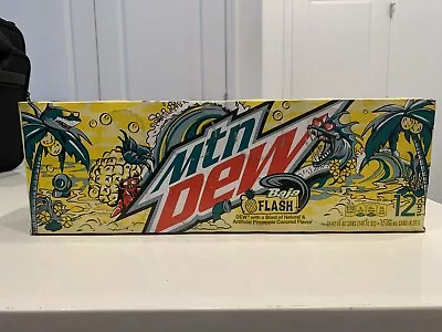 Unopened 12 Pack - Mountain Dew Baja Flash 12 Ounce Cans • $70