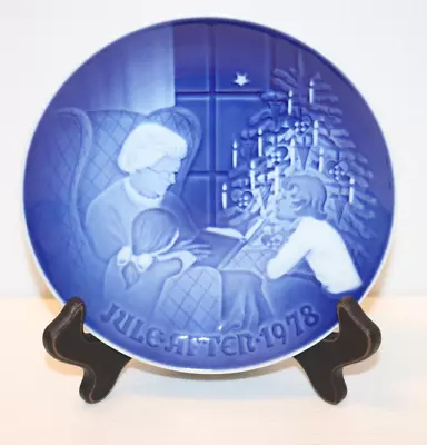 B&G Copenhagen Blue JULE AFTER 1978 - 7  Plate CHRISTMAS TALE 9078 Denmark • $9.95