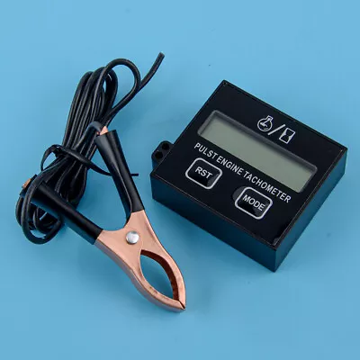 LCD Digital Inductive Tachometer Hour Meter RPM Fits For Chainsaw Lawn Mower • $32.37