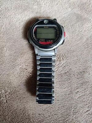 Vintage Microsoft Timex Data-Link 150 Men’s Wristwatch Stainless Steel • $28