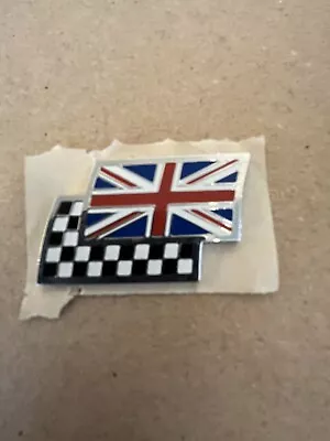MG MGF MG TF Union Jack - Chequered Flag Wing Badge • £4