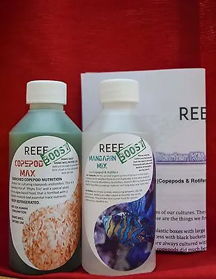 ReefBoost Copepod Starter Kit 250ml Live Copepods & Rotifers + 250ml Copepod MAX • £24.99