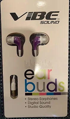 Vibe Sound Stero Headphones Purple  Studio Quality • $8.95