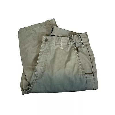 Men`s Black Label Tactical Pants Brown Size 36/34 Carpenter Cargo Work Pants • $19.94