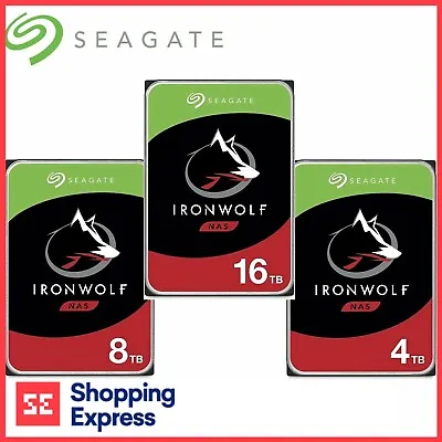 $155 • Buy Seagate 4TB 8TB 10TB 16TB 18TB HDD IronWolf 3.5  Internal NAS Hard Disk Drive