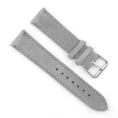 Soft Suede Leather Watch Band Watch Straps Stainless Steel Buckle 20mm • $21.99