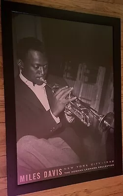 Miles Davis Jazz Musician Framed Art Print By Herman Leonard  • $150