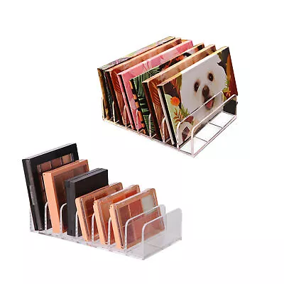 Acrylic Makeup Organizers Eyeshadow Palette Holder Cosmetic Organizers 7 Section • $15.34
