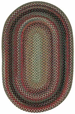 $78 • Buy Capel Rugs Portland Wool Casual Country Braided Oval Area Rug Colony Blue 400