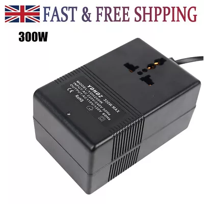 300W AC 220V To AC 110V Voltage Step Down Adapter Power Converter Transformer  • £39.89