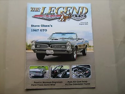 Pontiac GTOAA The Legend August 2023--Steve Olsen's 1967 GT0 Ram Air Cam Swap • $9.99