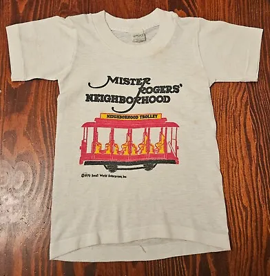 Mr Rogers Neighborhood Original 1970 T-Shirt Child Size Collectible Vintage  • $112