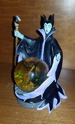 🎅🎄 Walt Disney Villains Maleficent Dragon Snow Globe Sculpture Figurine RARE • $15.89