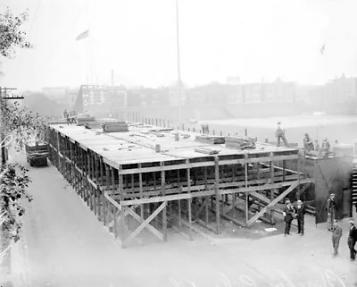 Temporary Stand Construction At Wrigley Field 1929 World Series Photo • $12