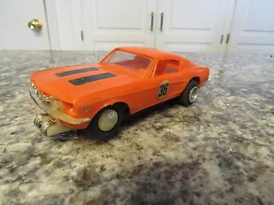 Vintage Revell 1/32 Scale 1960's Mustang 2+2 Slot Car Rare Orange (see Pictures) • $26.95