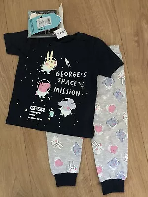 £4 • Buy Peppa Pig “George” Unisex Pyjamas & Book. New With Tags. Size 18-24 Months
