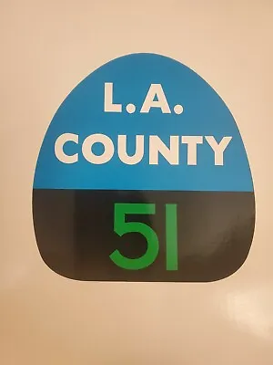 LA COUNTY 51  EMERGENCY 51  FIRE Sticker Decal • $5