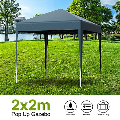 2X2 Heavy Duty Gazebo Marquee Pop-up Waterproof Canopy Outdoor Garden Party Tent • £45.99