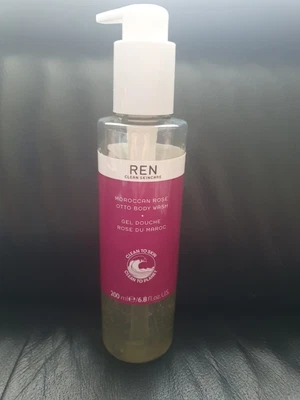 £10 • Buy REN Clean Skincare Bath Moroccan Rose Otto Body Wash All Skin Types 200ml . Used