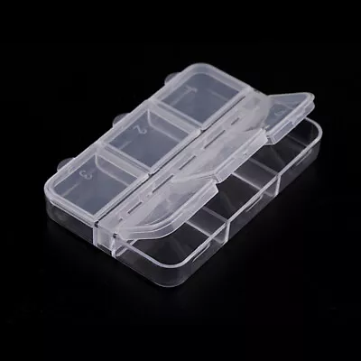 3x Storage Boxes Compartment Organizer Craft Jewelry Bead Plastic Travel Small • £3.99