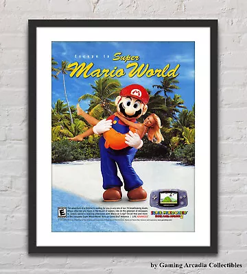Super Mario World Super Mario Advance 2 GBA Glossy Promo Poster Unframed G4340 • $22.98