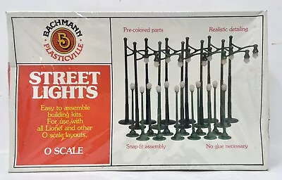 Vintage BACHMANN PLASTICVILLE Street Lights O Scale NOS • $15