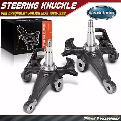 2pcs Driver & Passenger Spindles Steering Knuckles For Chevy Malibu 79-83 Buick • $129.99