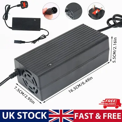 24V 4A Electric Scooter Lithium Battery Charger Fast Charger ForEbike Hoverboard • £18.89