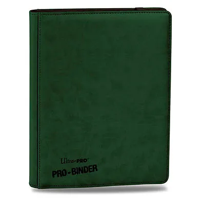 Green 360-Card Leatherette Premium Binder Folder Pokemon Yugioh MTG Ultra Pro • $333