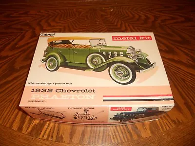 Gabriel 1/20 Scale Die-Cast Metal Kit 1932 Chevrolet Phaeton A 100% COMPLETE • $49.99