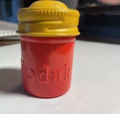 Vintage Kodak 35mm Film Metal Canister Red Bottom With Yellow Cap • $6.25