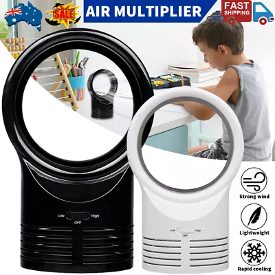 Bladeless Cooling Fan Desk Desktop Table Air Flow Cooler Computer 2 Speed AU • $17.99