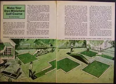 4 Hole MINIATURE GOLF Outdoor Course How-To Build PLANS • $7.89