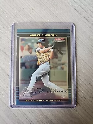 2002 Bowman Chrome Draft Pick #BDP156 Miguel Cabrera Rookie • $9.99