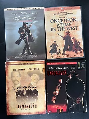 Western DVD Lot - Once Upon A Time In West Unforgiven Tombstone Wyatt Earp • $12